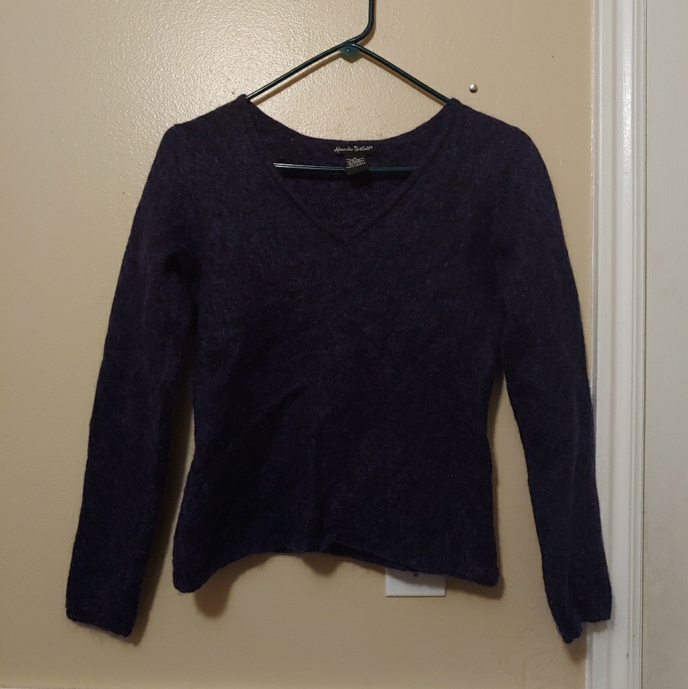 wool v-neck sweater